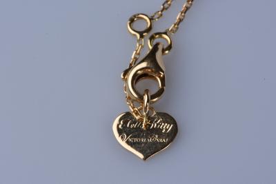 Collier en or jaune 18 ct ( 750/1000) Hello Kitty. Maille forçat 2