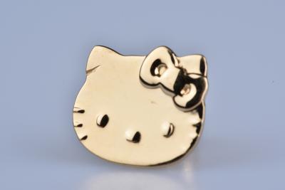 Boucle d’oreilles en or jaune 18 ct ( 750/1000). Hello Kitty 2