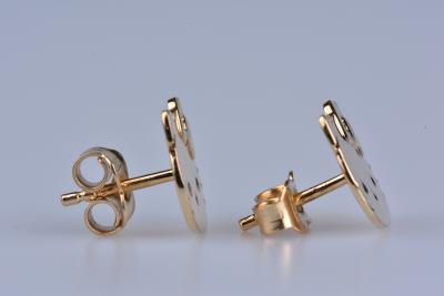 Boucle d’oreilles en or jaune 18 ct ( 750/1000). Hello Kitty 2