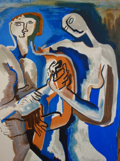 Ossip ZADKINE : Quatre femmes - Lithographie originale Signée 2