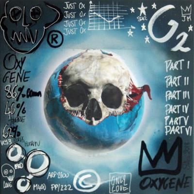 SPACO O2 - oxygene Jarre street art 2