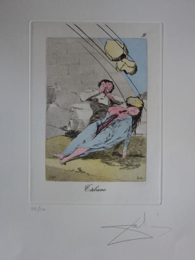 Salvador Dalí : Caprices de Goya, Tabano - Gravure originale signée 2