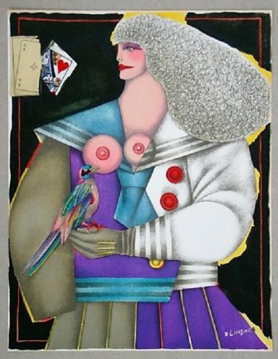 Richard LINDNER - Composition pour XXe Siècle, 1974 - Lithographie originale signée 2