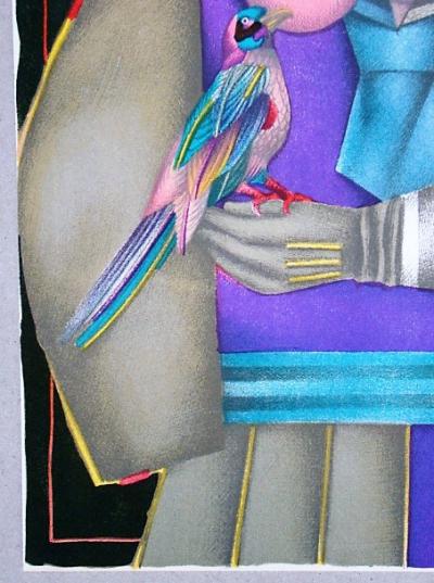 Richard LINDNER - Composition pour XXe Siècle, 1974 - Lithographie originale signée 2