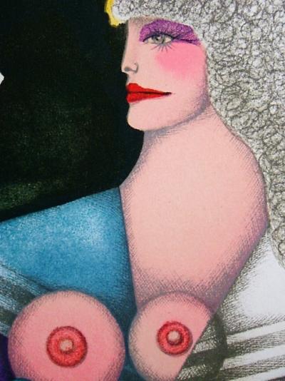 Richard LINDNER - Composition pour XXe Siècle, 1974 - Lithographie originale signée 2
