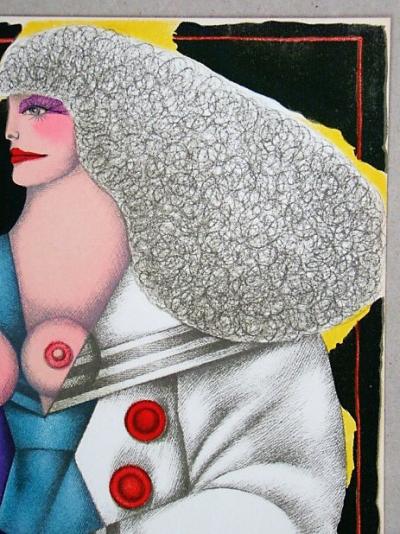 Richard LINDNER - Composition forXXe Siècle, 1974 - Original lithograph signed 2