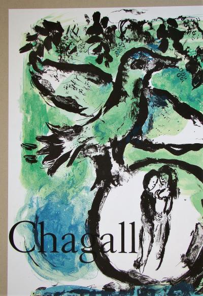 Marc CHAGALL - L’oiseau vert, 1962 - Affiche d’exposition 2