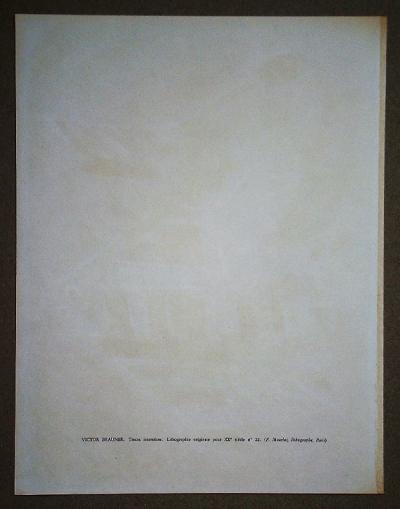 Victor BRAUNER - Traces interstices, 1963 - Lithographie originale 2