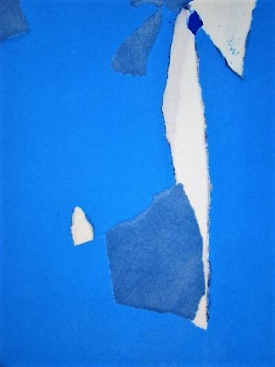NICOLAS DE STAËL ( d’après ) - Composition sur fond bleu ciel - 1959 2