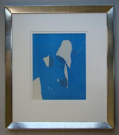NICOLAS DE STAËL ( d’après ) - Composition sur fond bleu ciel - 1959 2