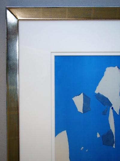 NICOLAS DE STAËL ( d’après ) - Composition sur fond bleu ciel - 1959 2