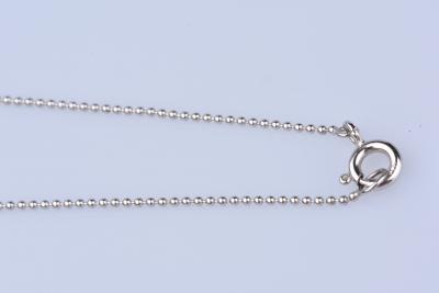 Collier en Or Blanc 18 ct  et 4 Diamants 2