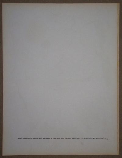 Joan MIRO - Bouquet de rêves pour Leïla, 1964 - Original lithograph 2