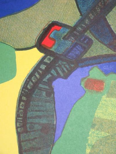 Maurice ESTEVE - Arizovert ,1972 - Lithographie originale 2