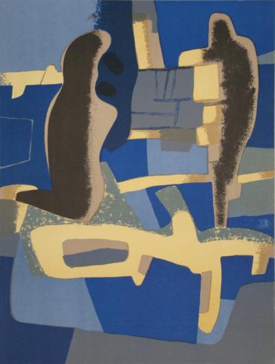 Maurice ESTEVE - Face à face, 1968 - Lithographie originale 2