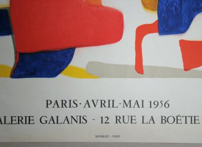 MAURICE ESTEVE - Affiche d’exposition originale - La Cigale - 1956 2