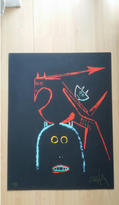 Wifredo Lam, Sans-titre,1973, Sérigraphie originale, signée au crayon 2