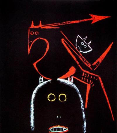 Wifredo Lam, Sans-titre,1973, Sérigraphie originale, signée au crayon 2