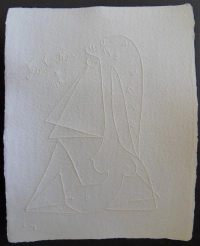 Jean COCTEAU (d’après) : Rêveuse - Gravure signée