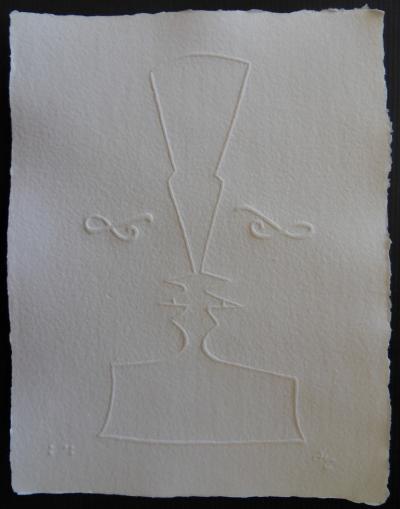 Jean COCTEAU (d’après) : Les amoureux - Gravure signée