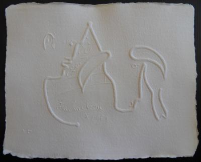 Jean COCTEAU (d’après) : Taureau et Torero  - Gravure signée