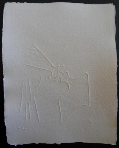 Jean COCTEAU (d’après) : Le baiser - Gravure signée