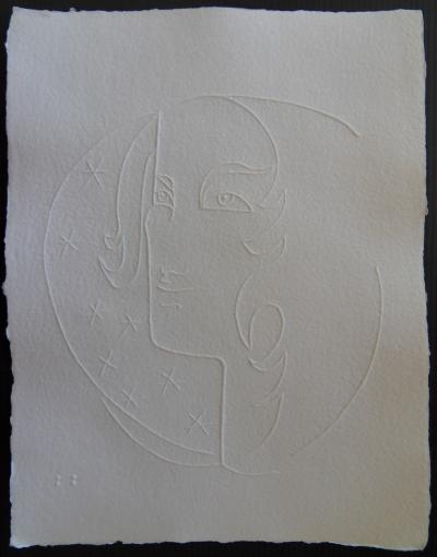 Jean COCTEAU (d’après) : Femme aux étoiles - Gravure 2