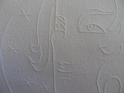 Jean COCTEAU (d’après) : Femme aux étoiles - Gravure 2