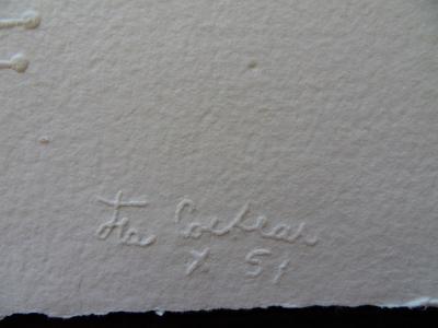 Jean COCTEAU (d’après) : Visage charmeur - Gravure signée 2