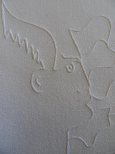 Jean COCTEAU (d’après) : Faune de profil - Gravure