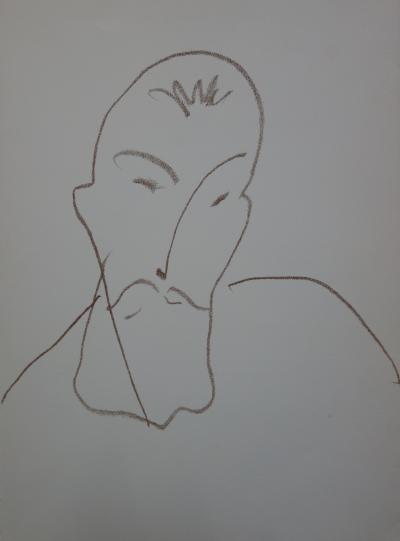 Henri Matisse : Portrait d’homme - Lithographie originale #Duthuit 37 2