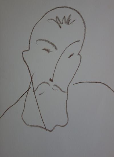 Henri Matisse : Portrait d’homme - Lithographie originale #Duthuit 37 2