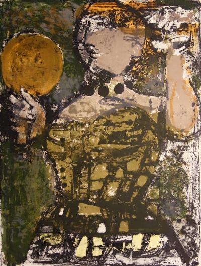 Paul GUIRAMAND: Homme au bilboquet - Original signed lithograph 2
