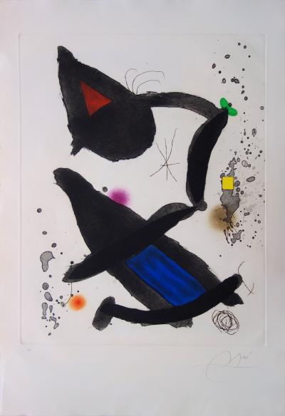 Joan MIRO : Le Roi David - Gravure originale signée au crayon 2