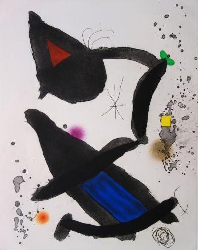 Joan MIRO : Le Roi David - Gravure originale signée au crayon 2