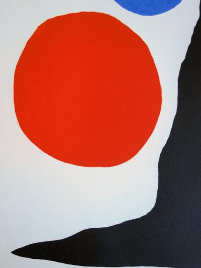 Alexander CALDER : Balles rouge et bleu - Gravure originale, 1967 2