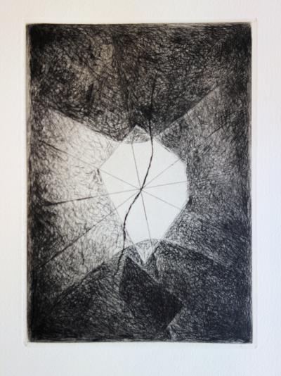 Joseph SIMA : Abstract Window - Gravure originale, 1967 2