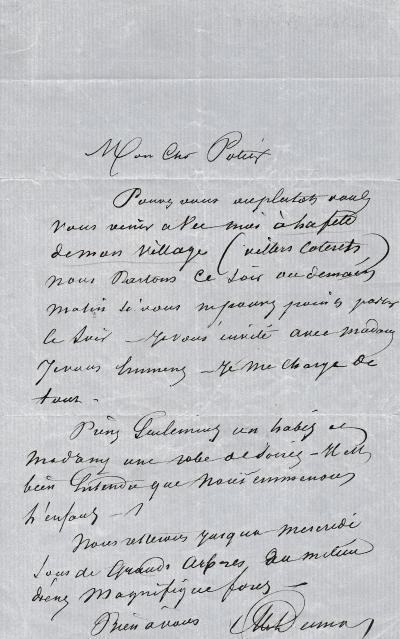 Alexandre DUMAS père lettre autographe signée 2