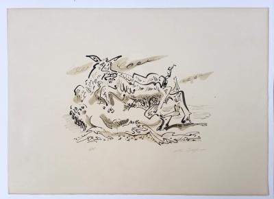 André MASSON - L’enlèvement d’Europe, 1972 - Lithographie signée au crayon 2