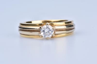 bague solitaire or jaune 750/1000 et diamant 1 carat bague solitaire or jaune 750/1000 et diamant 1 carat