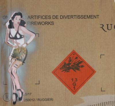 Christophe STOUVENEL - Artifices de divertissement, 2018, technique mixte signé 2