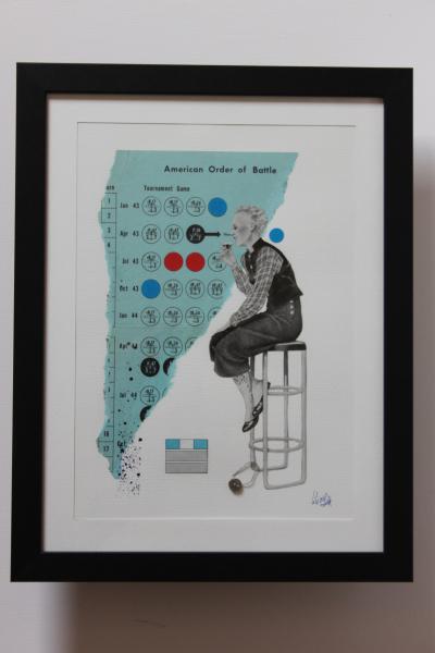 Christophe Stouvenel - No SeNsE- dame au tabouret, 2018, Collage 2
