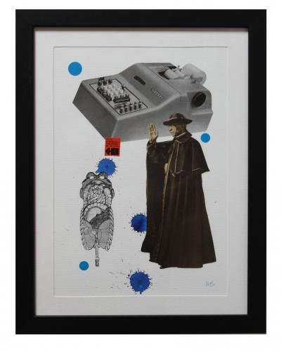 Christophe Stouvenel -  No SeNsE - machine/religieux, 2018 - Collage 2