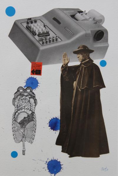 Christophe Stouvenel -  No SeNsE - machine/religieux, 2018 - Collage 2