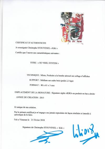 Christophe STOUVENEL  - So Viel System, 2015 - Pochoirs et affiches arrachées 2