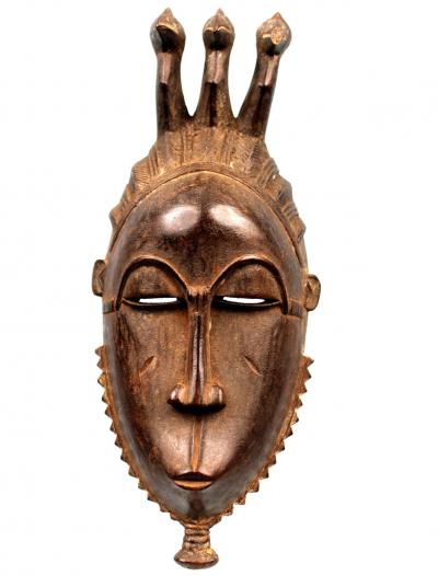 Baule Facial Mask with Birds Heads - Ivory Coast 2