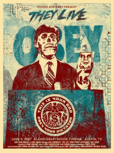 Obey - They Live Mondo (Blue) 2