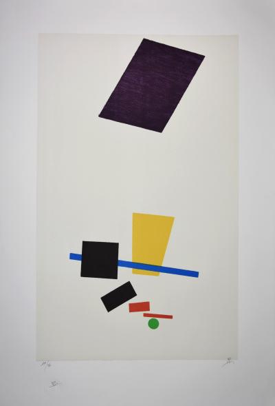 Kasimir MALEVITCH (d’après) - Réalité peinte d’un joueur de football - Lithographie numérotée 2