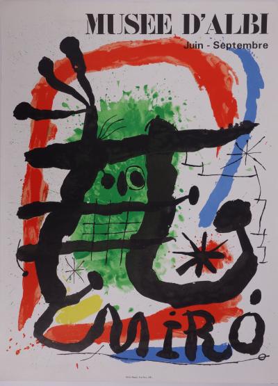 Joan MIRO - Musée MANDET (RIOM) exposition 1990 - Lithographie originale signée 2