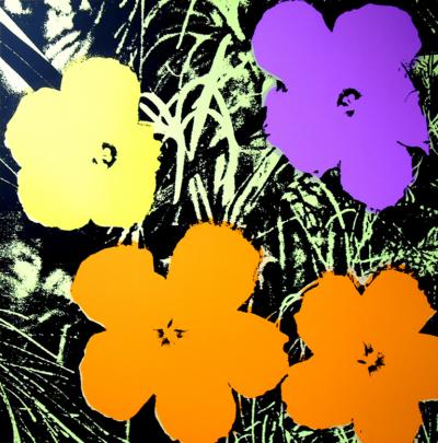 Andy WARHOL (after) Sunday B. Morning -  Flowers 11.67 - Screen print, COA included Pop Art 2